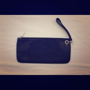 Hobo brand leather clutch.